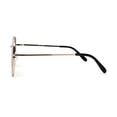 thumbnail image 4 of Womens Large Rectangular Metal Rim Designer Sunglasses Gold Burgundy Smoke, 4 of 4