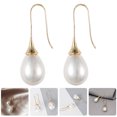 thumbnail image 2 of 1 par de pendientes colgantes de perlas, pendientes llamativos, pendientes colgantes para mujer, 2 of 5