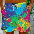 thumbnail image 7 of ZCFZJW Mens Hawaiian Swim Trunks Tie Dye Gradient Print Quick Dry Bathing Suit Swimming Board Shorts Big and Tall Regular Fit Drawstring Elastic Waist Short Pants with Pockets Multicolor#09 XXXL, 7 of 7