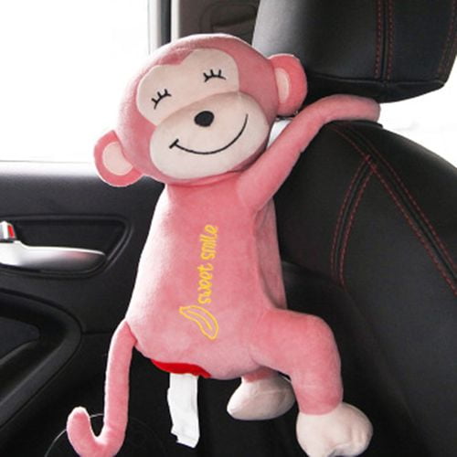 SHIYAO Monkey Butt Tissue Holder Plush Cartoon Paper Napkin Tissue