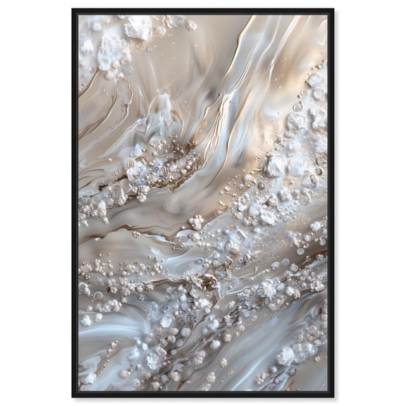 Effervescent Earth II Canvas Elegant Abstracts by Art Remedy, Black Frame, 10 x 15