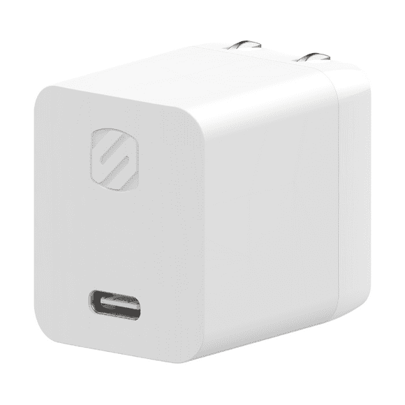 Scosche HPDC45WT-SP Powervolt™ 45W USB-C Power Delivery Home Wall Plug Type A/B Charger White