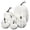 White, variant on Yanxiao 7PCS Fake Pumpkins Foam Decor Set, Fall Pumpkins Decoration from Sizes 1.9" to 7.5", Artificial Styrofoam Pumpkins for Table Centerpieces, Fall, Thanksgiving & Halloween DIY, Orange