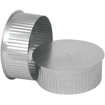 Imperial Manufacturing 5 in. Dia. Galvanized steel Crimped Pipe End Cap