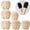 Nude, variant on 6 Pairs Toe Toppers No Show Liner Half Socks for Women, Breathable Seamless Grip Non Slip Hidden Toe Covers for Mules, Black