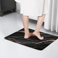 thumbnail image 4 of Black Gold Marble Pattern Flannel Non Slip Door Rugs,Washable Door Mats Indoor,Decorative Door Mats,Dirt-Resistant and Absorbent Doormat for Entrance,Bedroom,Kitchen,Bathroom,23.5x16in(60x40cm), 4 of 5