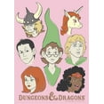 thumbnail image 2 of Girl's Dungeons & Dragons Cartoon Favorite Players Graphic Tee Light Pink X Small, 2 of 4