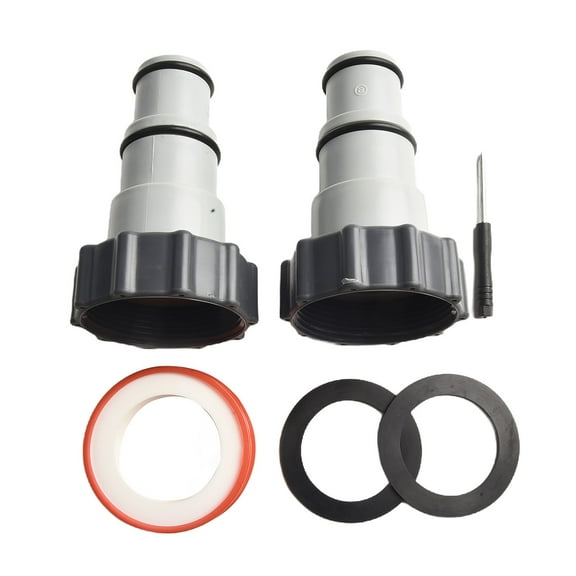 Pool Hose Adapter 1.25" to 1.5" Conversion for Filter Pump Interface with Clamp Style Connectors PVC Fitting for Poolsets