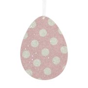 Holiday Ornament Spring Rainbow Egg Ornament Set Wood Glitered Easter Rl1707