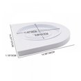 thumbnail image 3 of 2PCS Cat Toilet Training System Kitty Toilet Trainer PVC White Convenient Disappearing Litter Box Trainer Learn To Use The Toilet White, 3 of 5