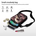 thumbnail image 7 of HELLHERO Small Crossbody Purse Wolf Pattern 4.33"x1.97"x7.09" 2 Layers Adults for Daily Use with Zipper, 7 of 7