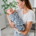 thumbnail image 4 of Comfy Cubs 2 Pack Muslin Swaddle Blankets - Receiving Blanket, Wrap for Boys & Girls (Rain and Doodle), 4 of 5