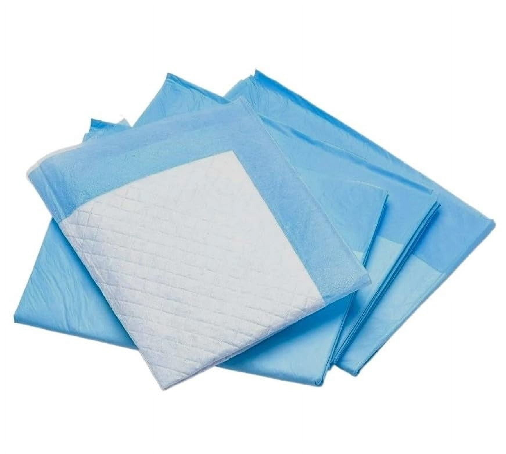 Disposable Fluff-Filled Underpads, Light Absorbency Breathable Bed Pads for Adults, Kids and Pets 23 x 24 inches (Pack of 100)