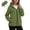 Army Green, variant on Women's Multi-Pocket Waterproof Hooded Hiking Trekking Jacket