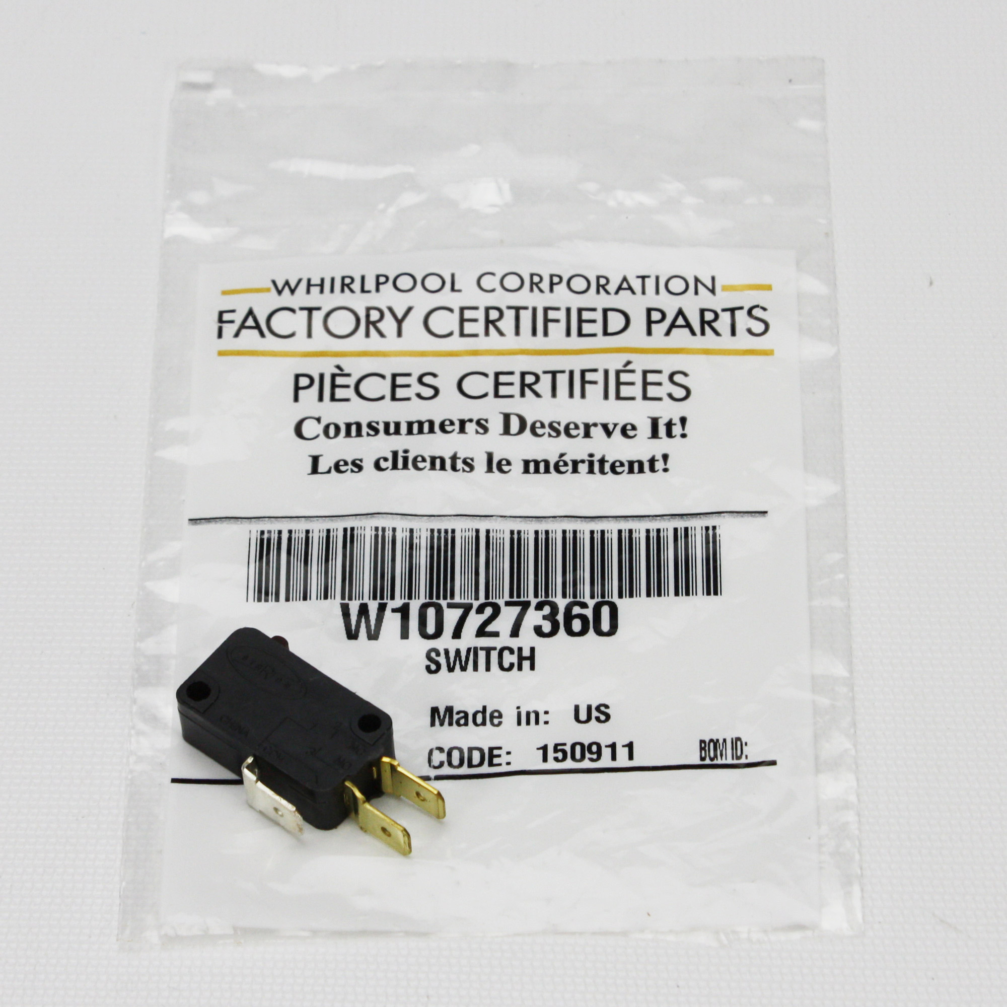 W10727360 Whirlpool Microwave Switch Home Alemdad Ly