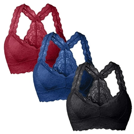 

Bra New Women Plus Size Vest Crop Wire Free Bra Lingerie Sexy V Neck Underwear Lingerie S 3XL Polyester no underwire sports bra Multicolor