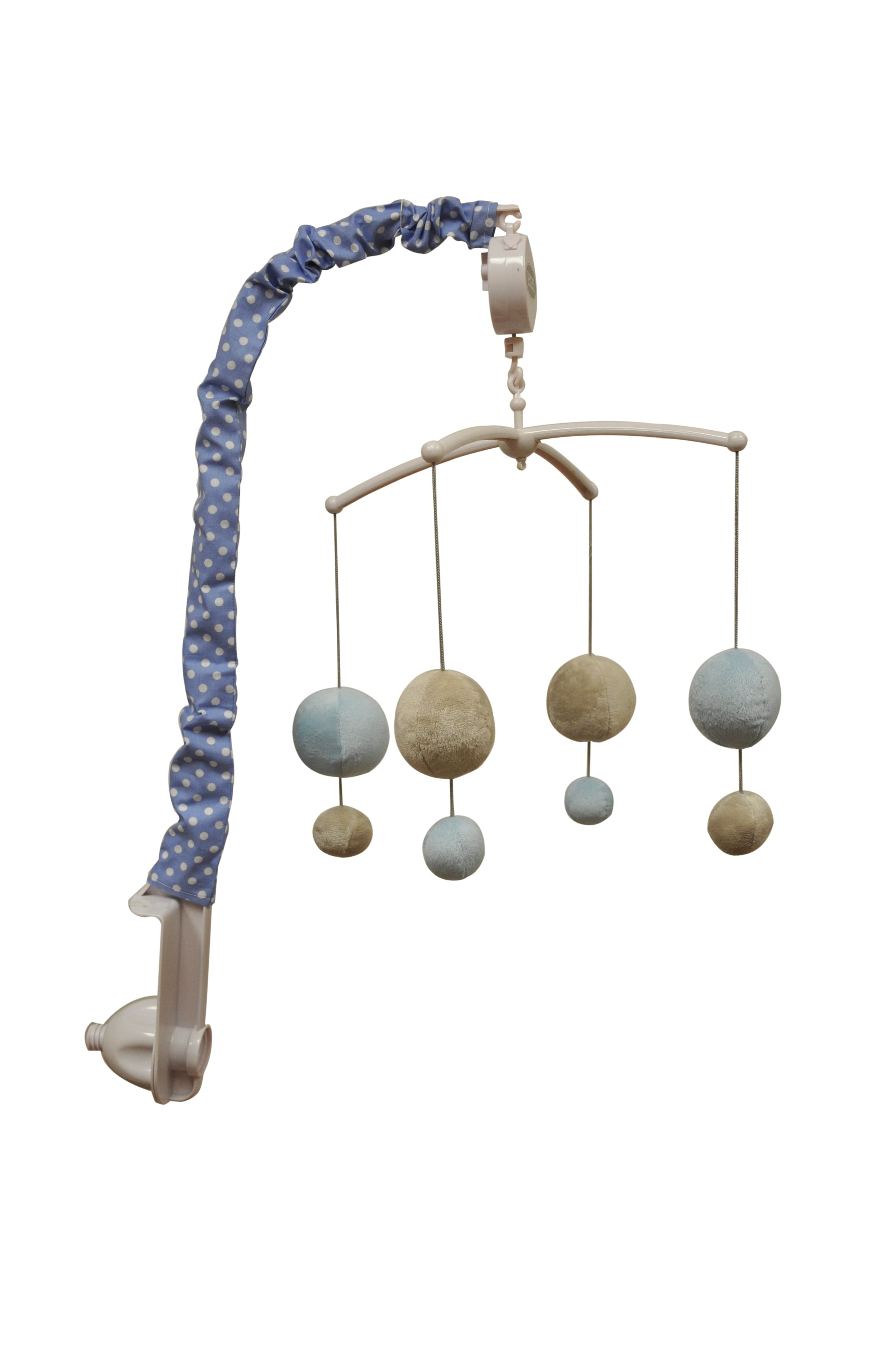 Bacati - Bacati - Elephants Blue/GreyElephants Blue/Grey Musical Baby Crib Mobile