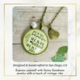 thumbnail image 4 of Love My Sister Necklace Best Gutsy Goodness Female Adult Bronze Metal Jewelry, 4 of 8