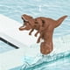 thumbnail image 3 of XIAOLE - Pistola de agua de dinosaurio para niños, pistola de agua para niños de 3 a 5 años, pequeña pistola de agua para niños, juguete para exteriores para piscina, patio, césped, playa (café), 3 of 6
