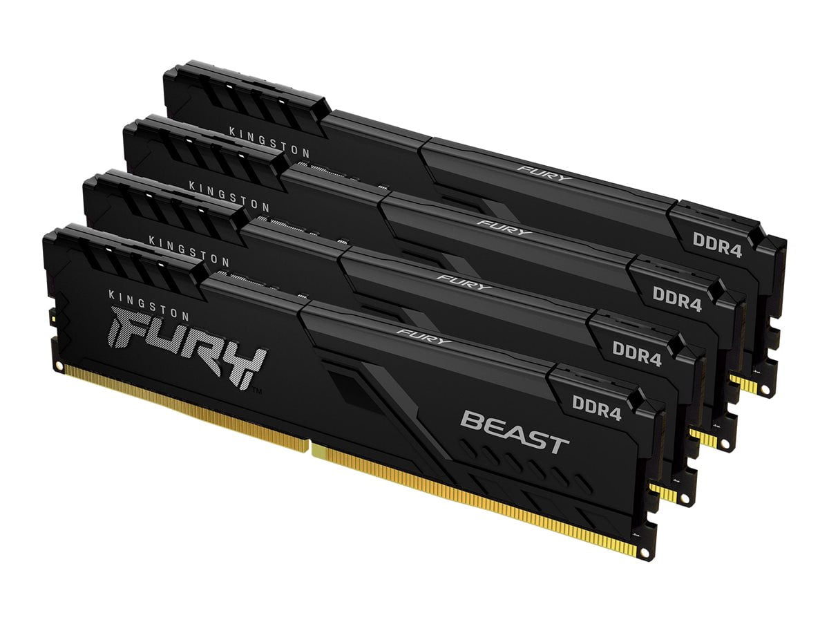 メモリー Kingston HyperX DDR4 32G 16gx2 3733MHz HyperX FURY Beast 32GB (2 x 16GB) DDR4 SDRAM Memory Kit - Walmart.com