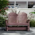 thumbnail image 2 of Wildridge Heritage Double Glider, Cherrywood, Outdoor Weather Resistant Poly Patio Furniture, 2 of 4