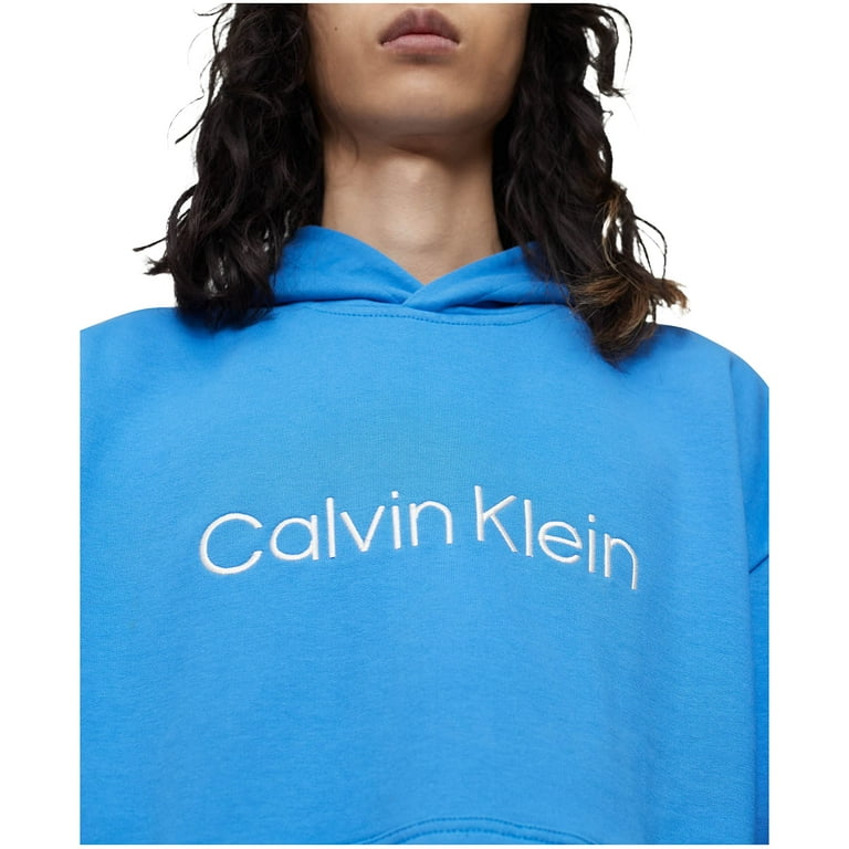 Sweatshirt Hooded Pullover Calvin Cotton Mens Klein