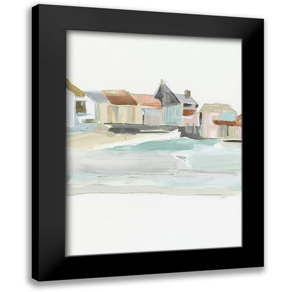 Pepe, Susan 12x14 Black Modern Framed Museum Art Print Titled - Seaside Tranquility I