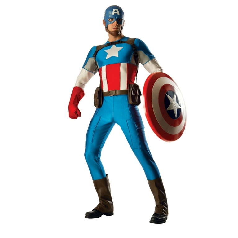 Mens Marvel Universe Captain America Grand Heritage Collector Costume Mens Marvel Universe Captain America Grand Heritage Collector Costume