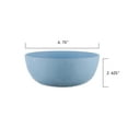 thumbnail image 2 of Mainstays 38 Ounce Round Plastic Daisy Etched Cereal Bowl, Light Blue, 2 of 4