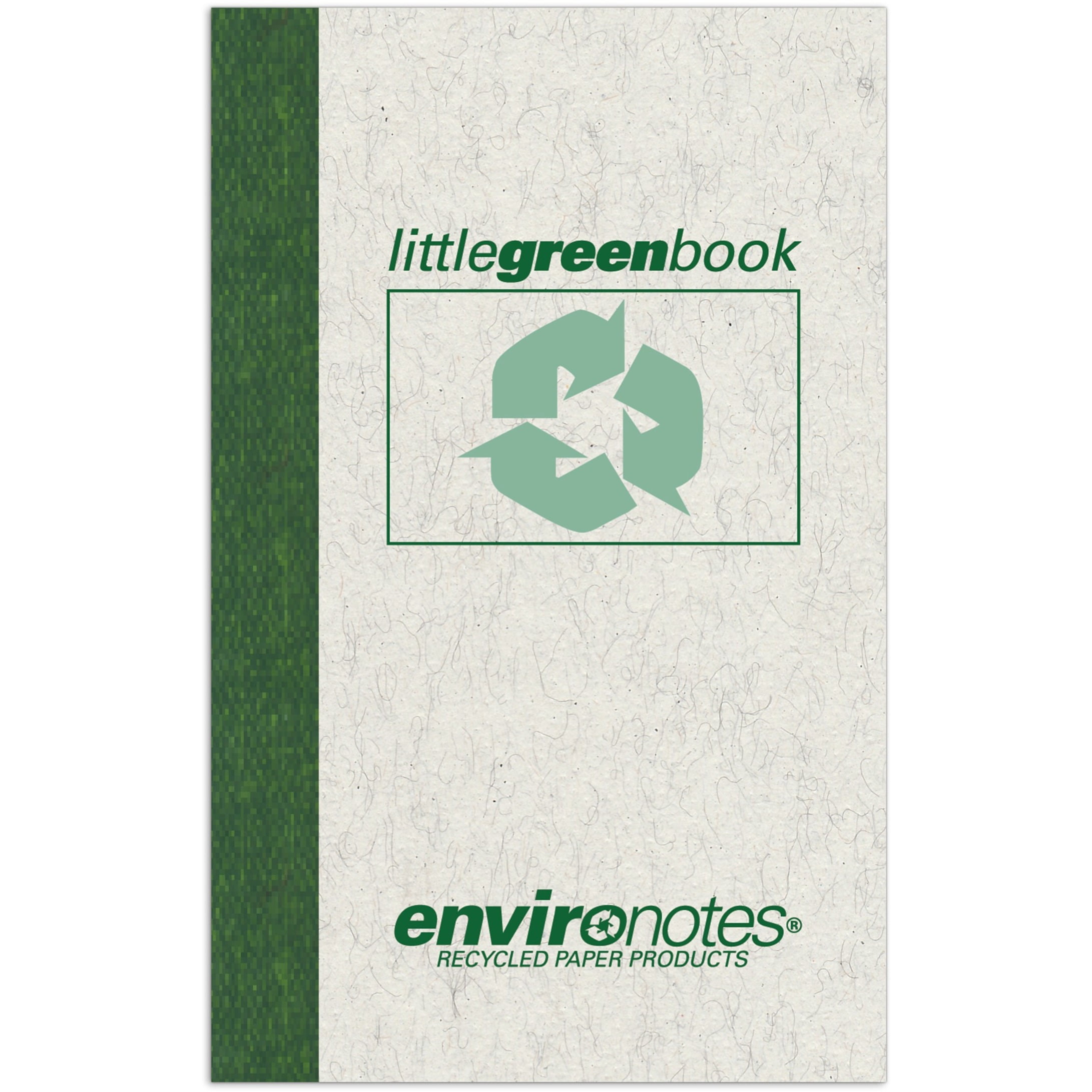 Roaring Spring Environotes Recycled Narrow Ruled Little Green Pocket Size Memo Book, 1 Case (48 Total), 5" x 3" 60 Sheets, Gray Cover