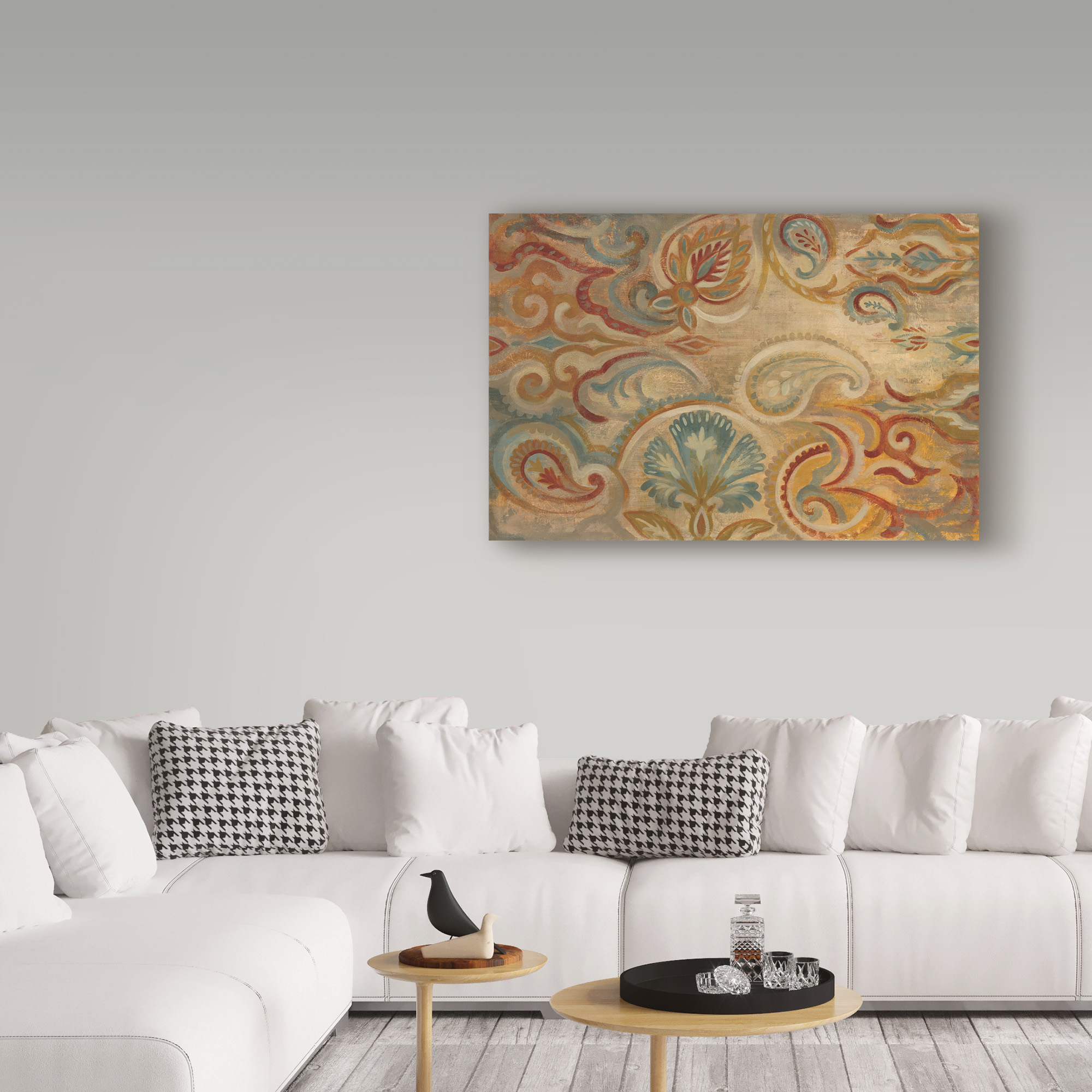 Trademark Fine Art 'Antique Paisley' Canvas Art by Silvia Vassileva