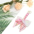 thumbnail image 4 of Unique Bargains 1 Pc Bow Bag Extender Chain for Travelling Pink Alloy Polyester, 4 of 5