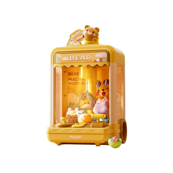 SIYTUAU Mini Candy Vending Machine Toy With Lights And Sounds Includes 10 Surprise Toys And 10 Mini Capsules Prize Dispenser For Kids Parties Arcade Game Color Design