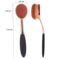 thumbnail image 3 of Oval Foundation Brush Large Toothbrush makeup brushes Fast Flawless Application Liquid Cream Powder Foundation, 3 of 12