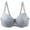 Light Gray, variant on Women's Push Up Lace Bra Underwire Lifting Full Coverage Bras Support Sexy Everyday Bra Plus Size for Large Bust with Adjustable Strap