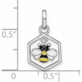 thumbnail image 3 of Sterling Silver Rhodium-Plated Enameled Dangle Bee In Hive Pendant (18.12 X 11.55) Made Thailand -Jewelry By Sweet Pea, 3 of 7