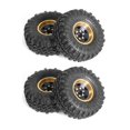 thumbnail image 4 of 1.0Inch Metal Wheels with Tires Upgrade Hub Tyre Set for 1/18 RC Crawler Car TRX4-M SCX24 RC Car, 4 of 5