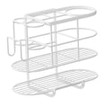 thumbnail image 2 of Soporte de almacenamiento de salón de hierro para secador de pelo, varitas rizadoras, alisadores de pelo, soporte para alisadores de pelo, salones de Blanco Colco Soporte para secador de pelo, 2 of 7