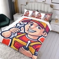 thumbnail image 3 of Mecánico Conjunto de sábanas temático, trío de piezas, cómodo y amigable con la piel, diseño único, regalo de decoración para el hogar para familiares, amigos y fans, 90 cm * 190 cm, 3 of 6