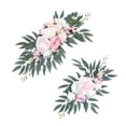thumbnail image 4 of Arco de flores para boda romántico: exquisito arreglo floral artificial para la mesa. Rosa, 4 of 9