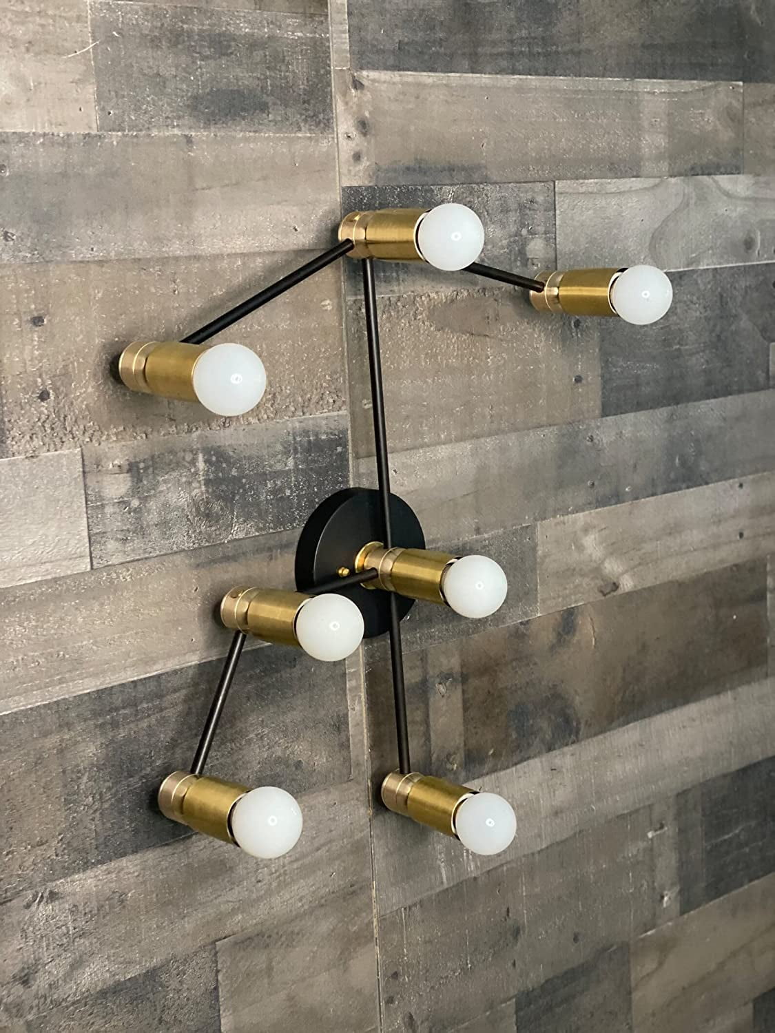 Taurus Zodiac 7 Light Modern Industrial Vanity Mid Century Bathroom Light