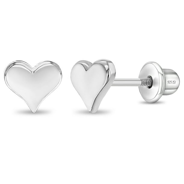 Heart earrings for kids discount