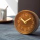 thumbnail image 5 of Reloj despertador creativo de madera maciza Reloj de mesa pequeño silencioso con aguja de madera de moda Reloj de registro, 5 of 6