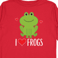 thumbnail image 4 of Inktastic I Love Frogs Gift Boys or Girls Long Sleeve Toddler T-Shirt, 4 of 5