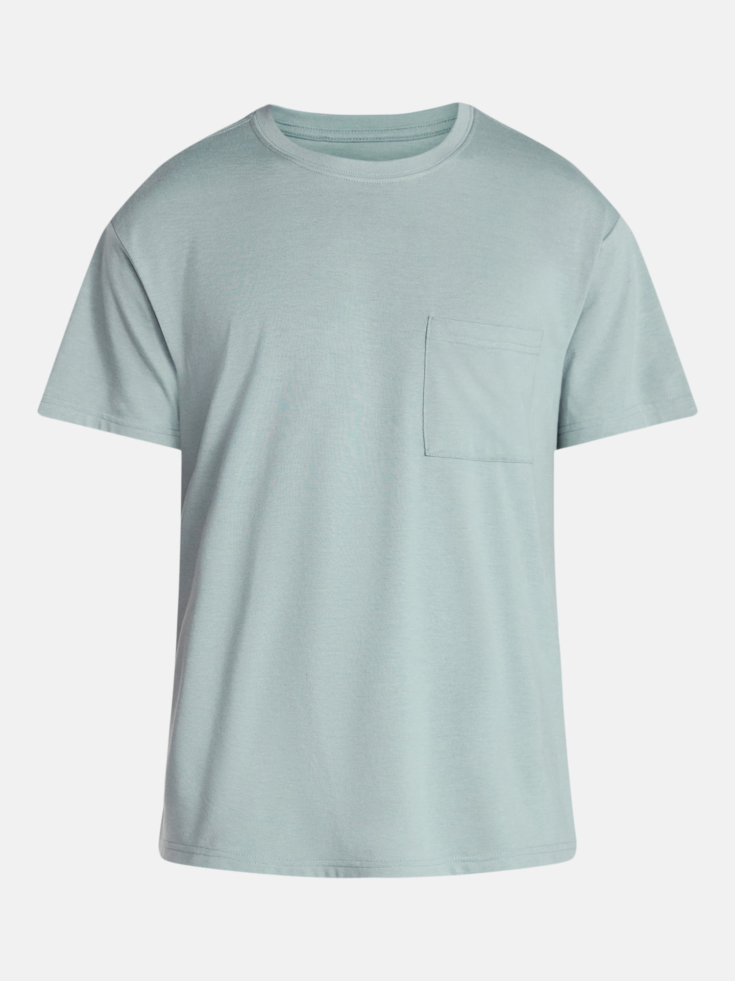 Athletic Works Men's and Big Men's Tri Blend Pocket Tee, Sizes XS-4XLT