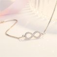 thumbnail image 4 of Pulsera Infinito - Pulsera Corazón, Pulsera Mujer Trébol Cuatro Hojas, Pulsera Mujer Plata, Pulsera Hija, Pulsera Amistad, Pulsera Charms Diamantes, Pulsera Madre Hija, Regalo Día de la Madre, 4 of 5