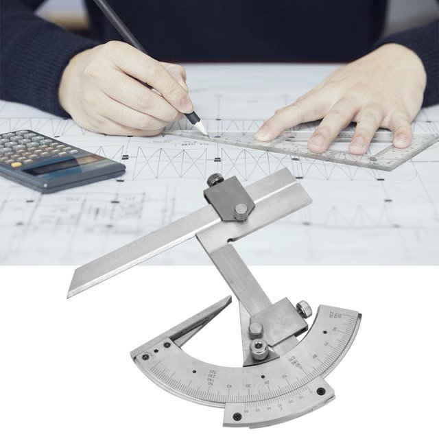 Cergrey Universal Bevel Protractor 0-320° Precision Angle Measuring Ruler Tools, Angle Measuring Tools,Ruler Tool
