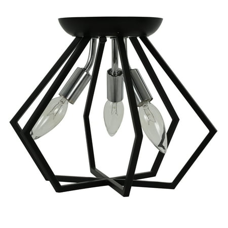 

Septer 3 Light Geometric Flush Mount