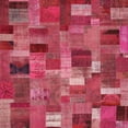 thumbnail image 1 of Ahgly Company Machine Washable Indoor Square Contemporary Dark Pink Area Rugs, 6' Square, 1 of 7