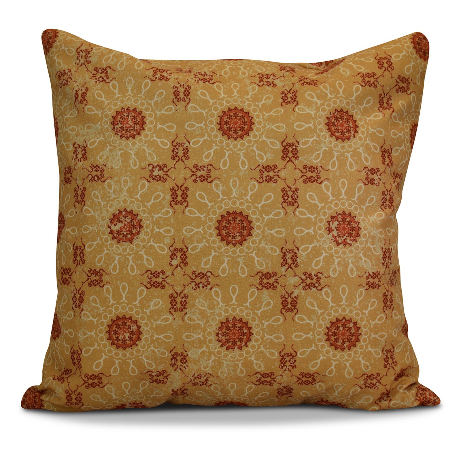 Simply Daisy Sun Tile Geometric Print Outdoor Pillow